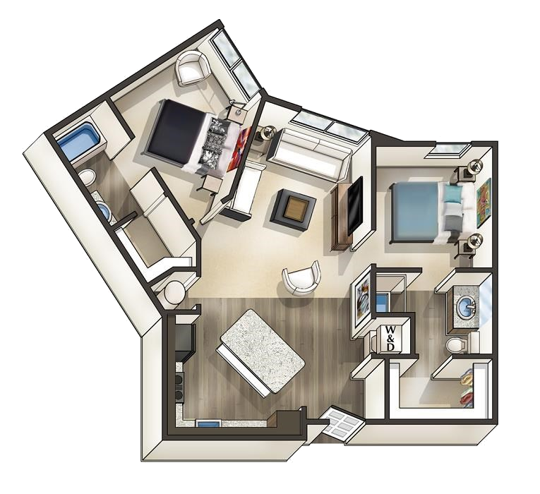 Model: Sentinel Bed: 2 Bath: 2 Size: 830 sq ft. View Similar