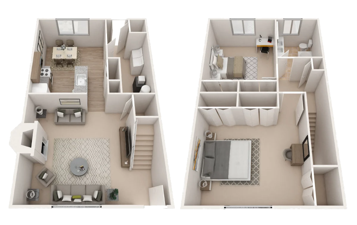 1200 Sq Ft 2 BD 1 BA
